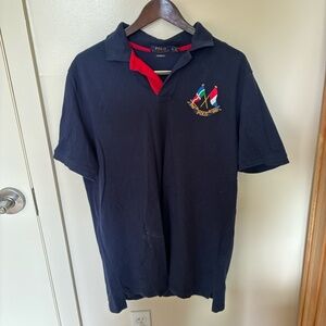 Polo Ralph Lauren Classic Fit Cross Flags Polo Shirt Men’s Large